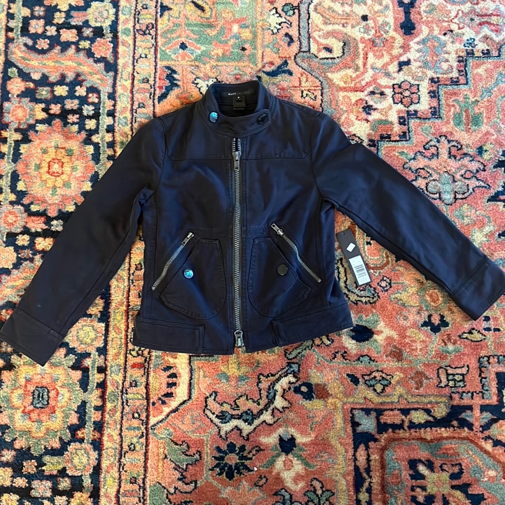 NWT Marc Jacobs Black Moto jacket size 2